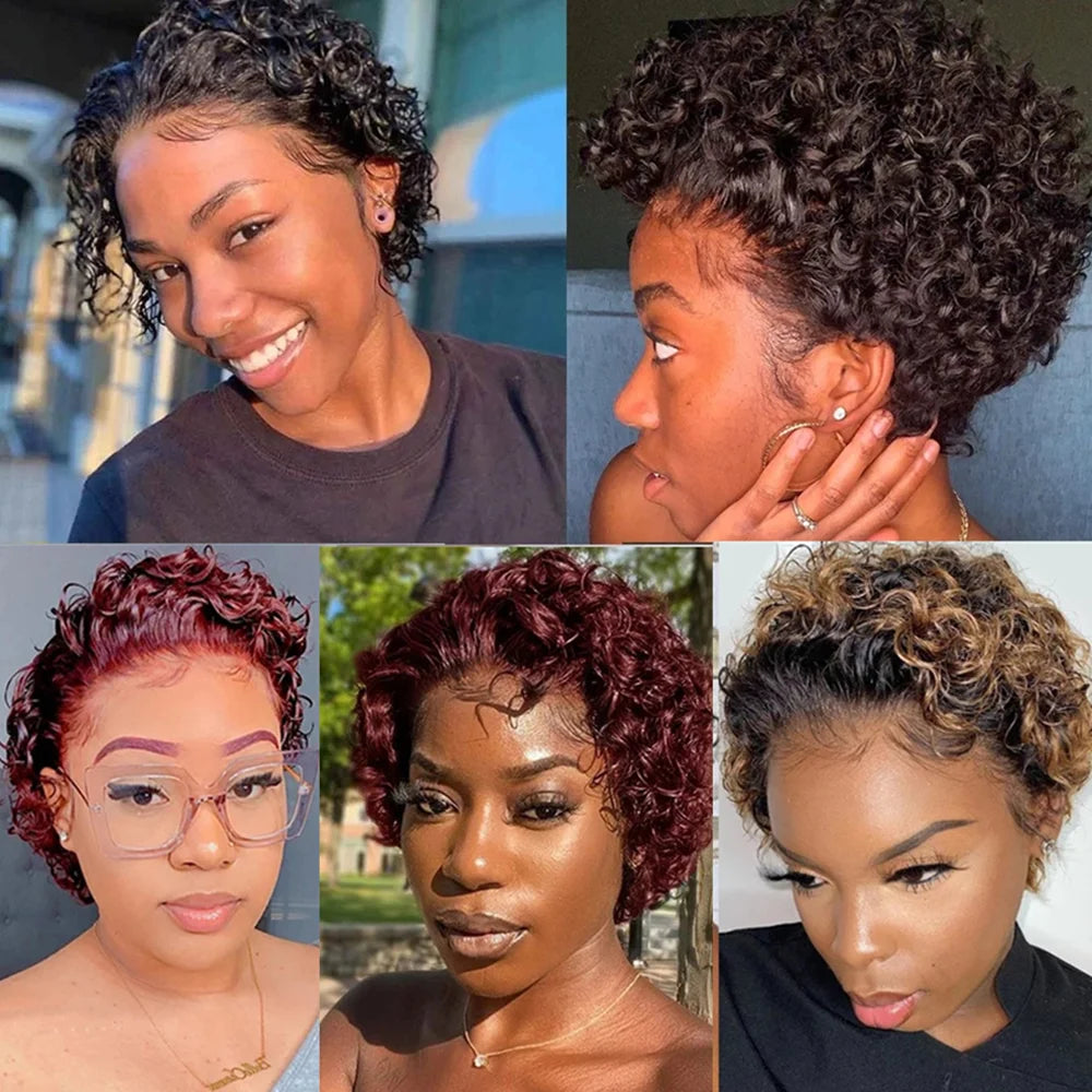 LaceLux Pixie Cut HD Lace Wig – Short Human Hair Bob
