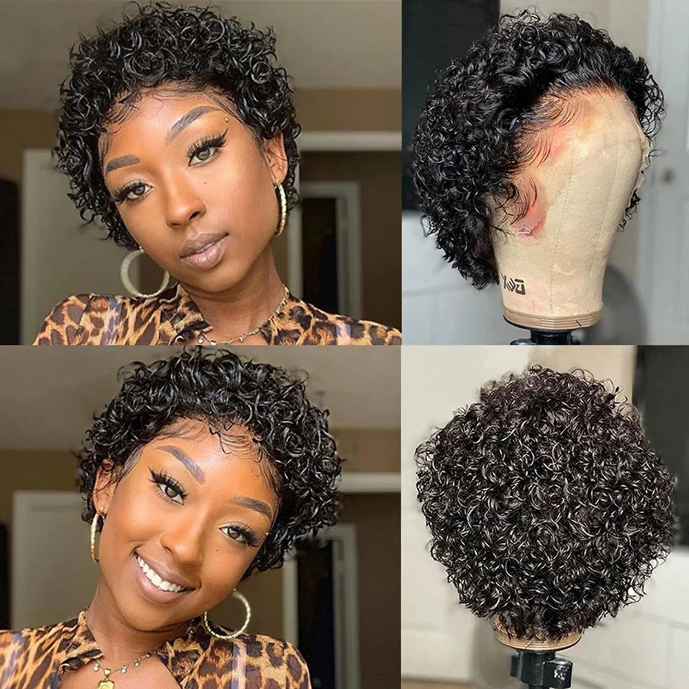 LaceLux Pixie Cut HD Lace Wig – Short Human Hair Bob
