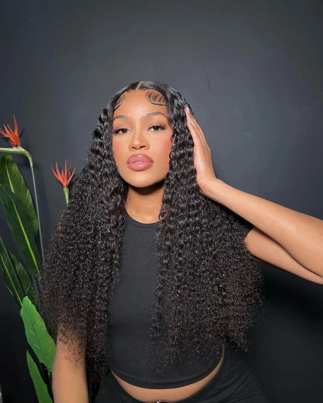 LaceLux Deep Wave HD Lace Wig – Natural Color Human Hair