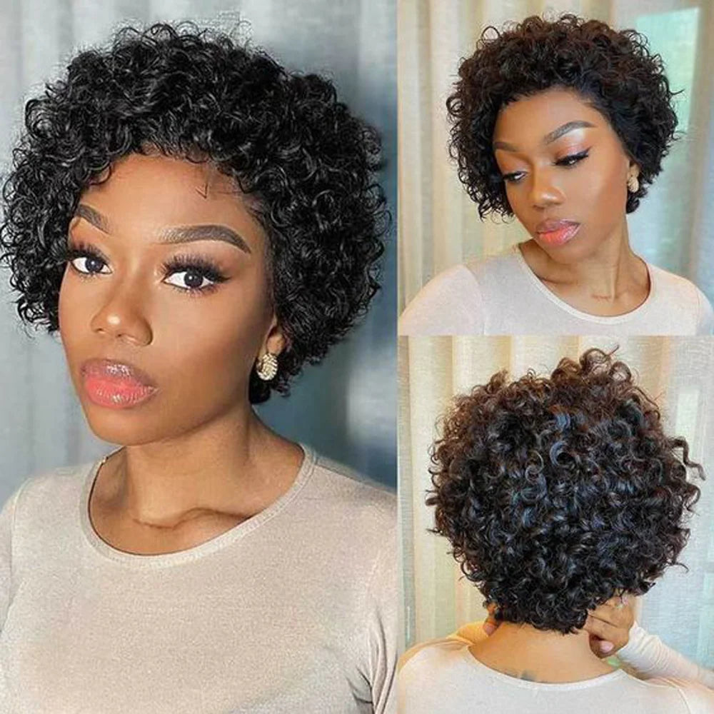 LaceLux Pixie Cut HD Lace Wig – Short Human Hair Bob
