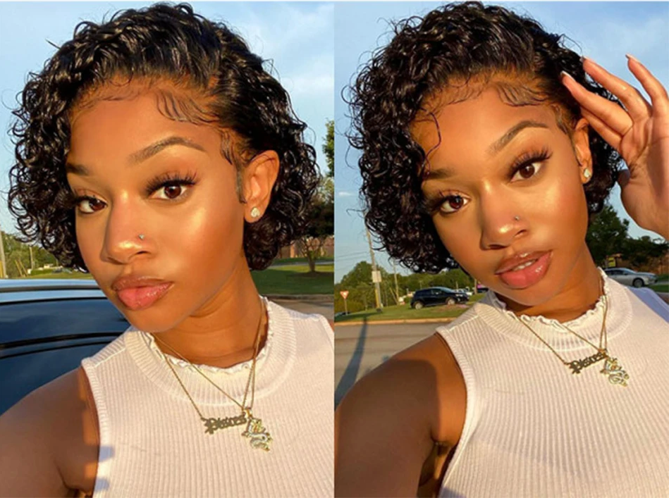 LaceLux Pixie Cut HD Lace Wig – Short Human Hair Bob
