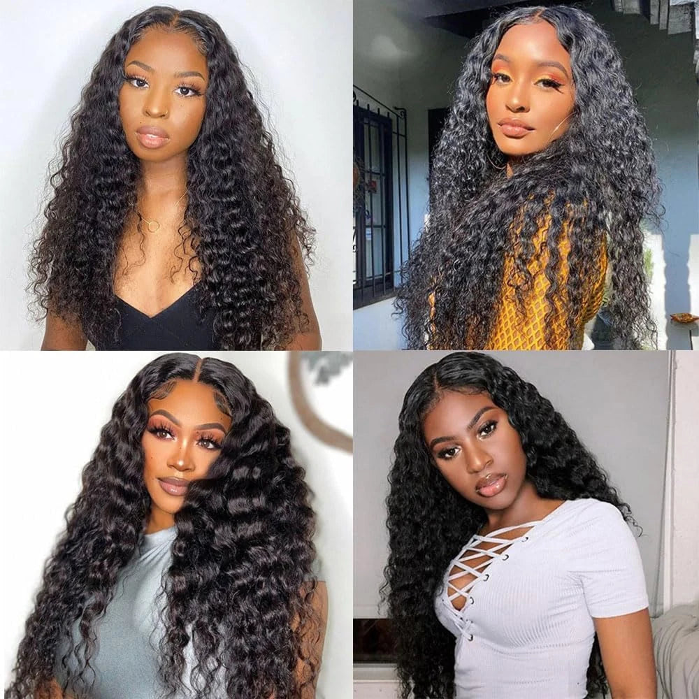 LaceLux Deep Wave Hair Bundles – 100% Human Hair (12A Raw Hair)