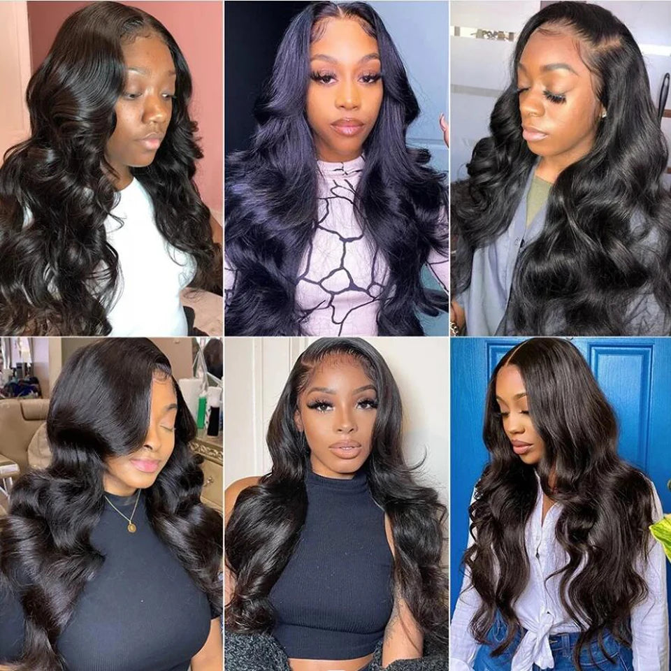 LaceLux Body Wave Hair Bundles – 100% Brazilian Human Hair (10A, 1/3/4 Bundles)