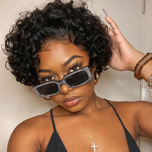 LaceLux Pixie Cut HD Lace Wig – Short Human Hair Bob