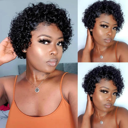 LaceLux Pixie Cut HD Lace Wig – Short Human Hair Bob