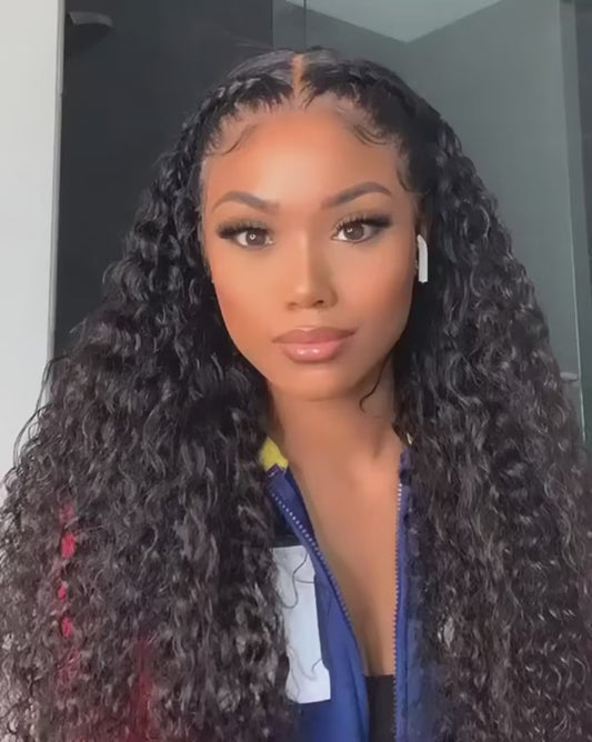 LaceLux Deep Wave Hair Bundles – 100% Human Hair (12A Raw Hair)