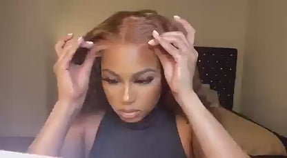 LaceLux Chocolate Brown Deep Wave HD Lace Wig – 250% Density Human Hair