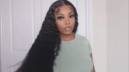 LaceLux Deep Wave Hair Bundles – 100% Human Hair (12A Raw Hair)